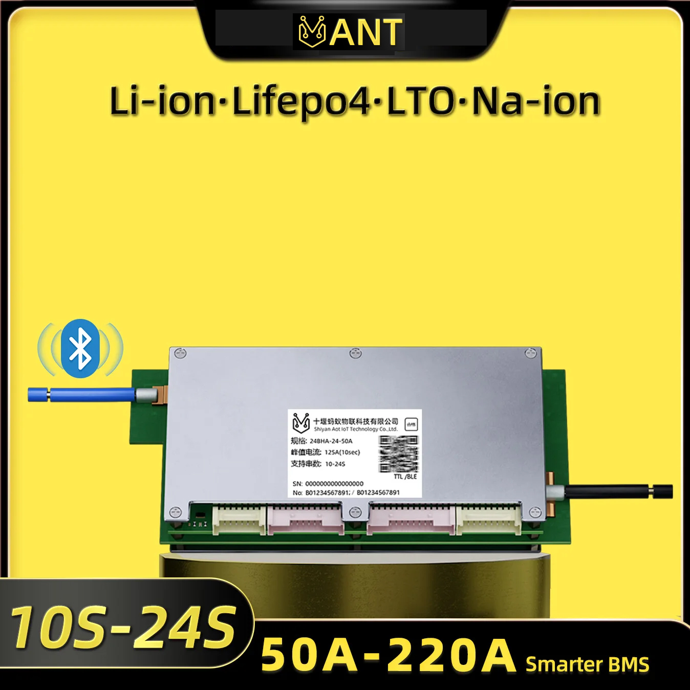 Smart Bms 24S 200A Bluetooth Lifepo4 - 앤트 BMS 스마트 10S~24S 550A 300A