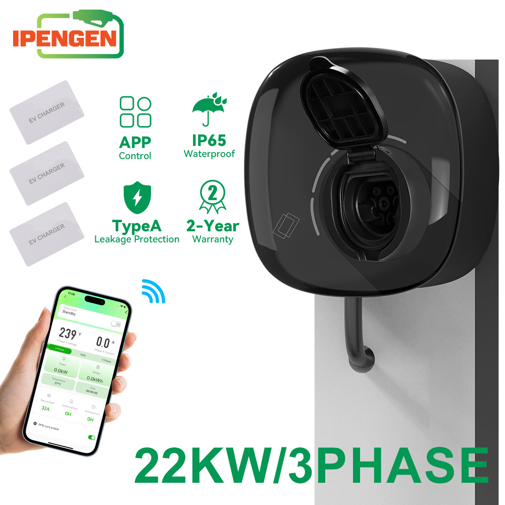 Ev Charger Type 2 22Kw 32A 3 Phase - IPENGEN 22KW Type2 EV 충전기 소켓