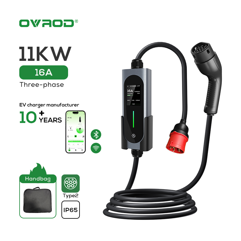 Type 2 Portable Ev Charger 11Kw Cee - 오브로드 EV 자동차 충전기 16A 11kW