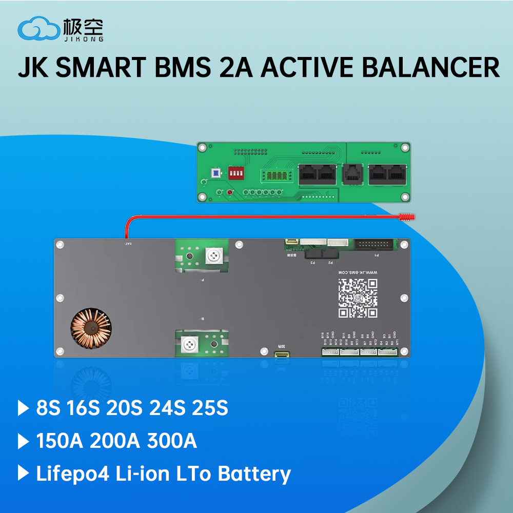 Smart Bms 24S 200A Bluetooth Lifepo4 - JK 스마트 BMS 2A 액티브 밸런서