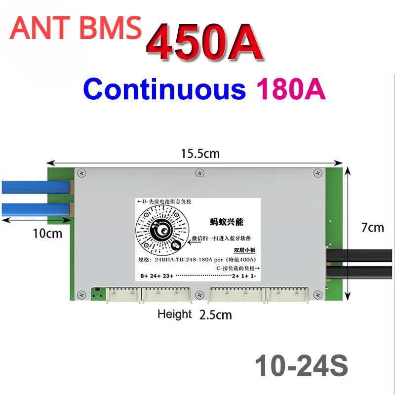 앤트 스마트 BMS 블루투스 밸런스 보호 보드 리튬이온 - Smart Bms 24S 200A Bluetooth Lifepo4 리뷰 및 가격
